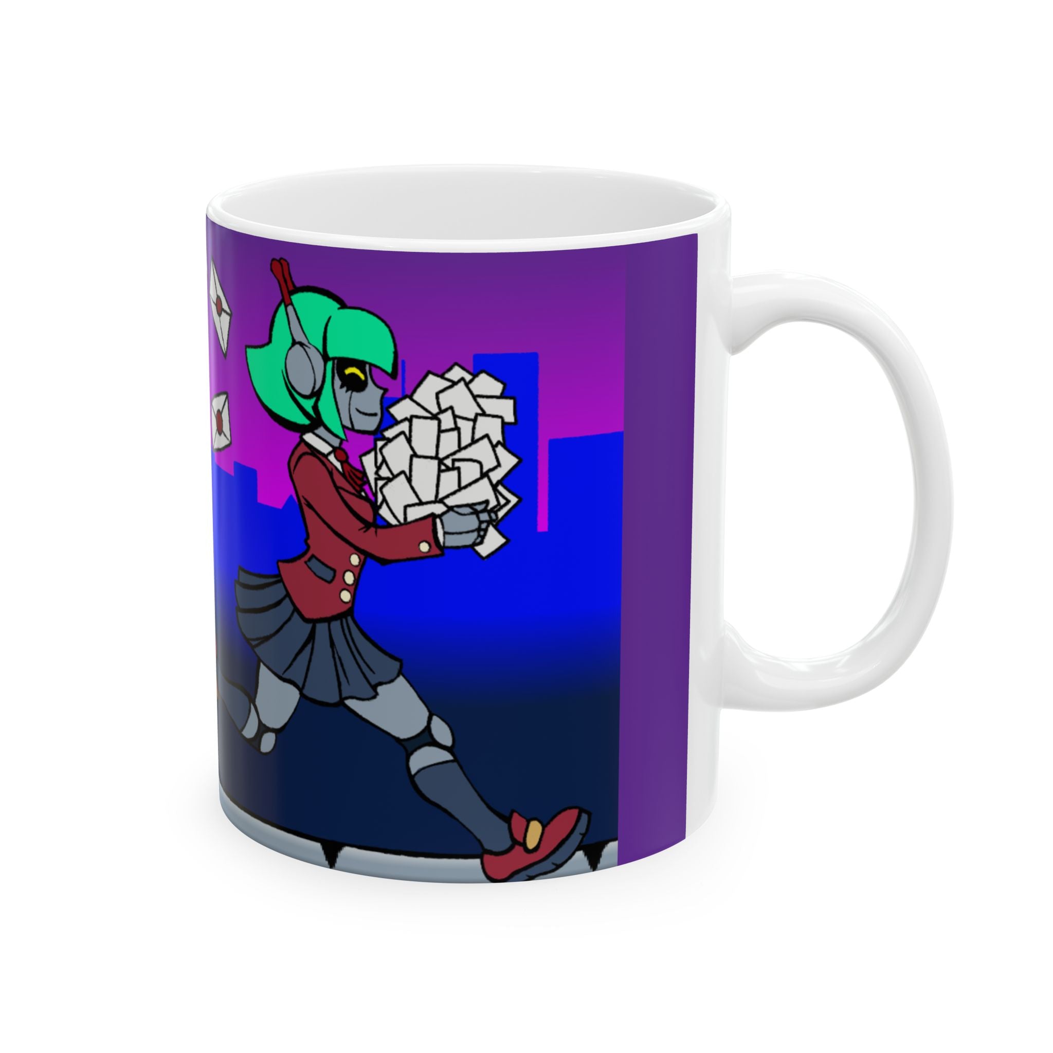 Alty the Robot Mail Delivery Ceramic Mug