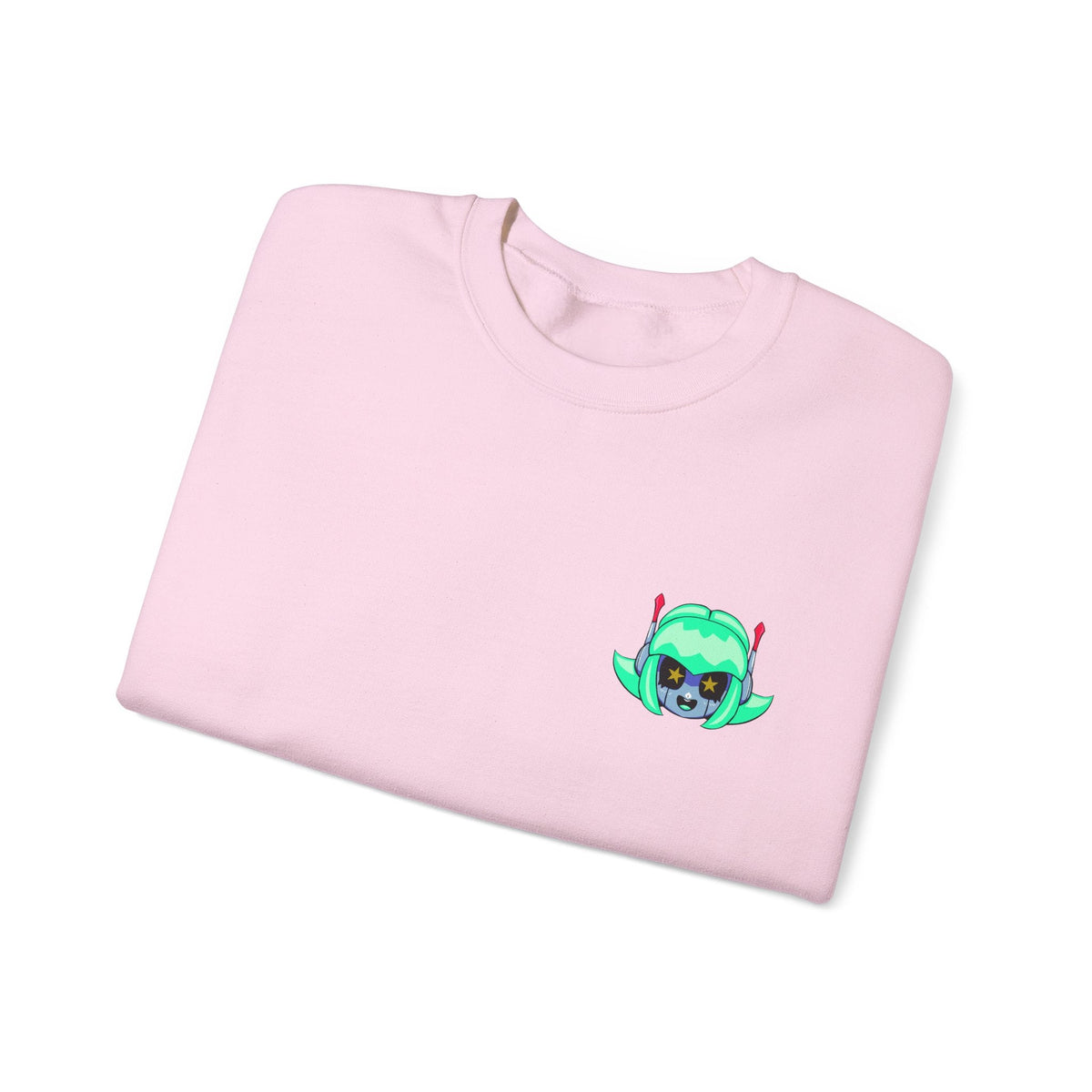 Alty Head Crewneck Sweatshirt — Alty the Robot Head - Neon Rare
