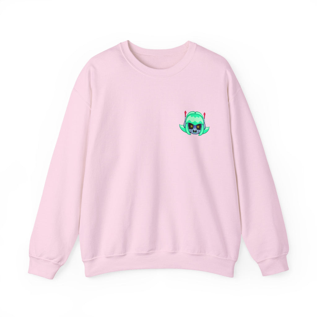 Alty Head Crewneck Sweatshirt — Alty the Robot Head - Neon Rare