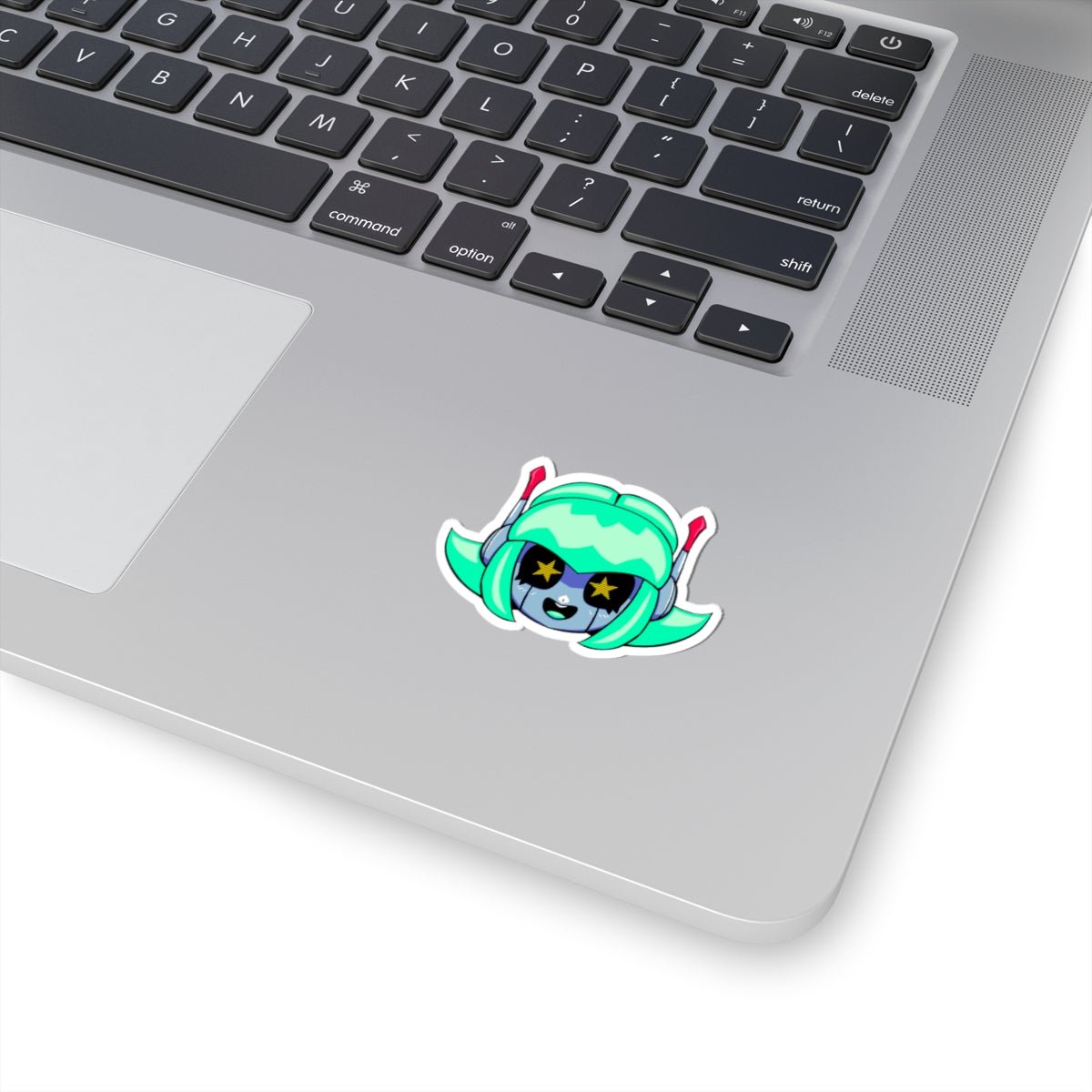Alty Head Sticker — Cute Retro Robot Girl Vinyl Kiss-Cut Sticker - Neon Rare