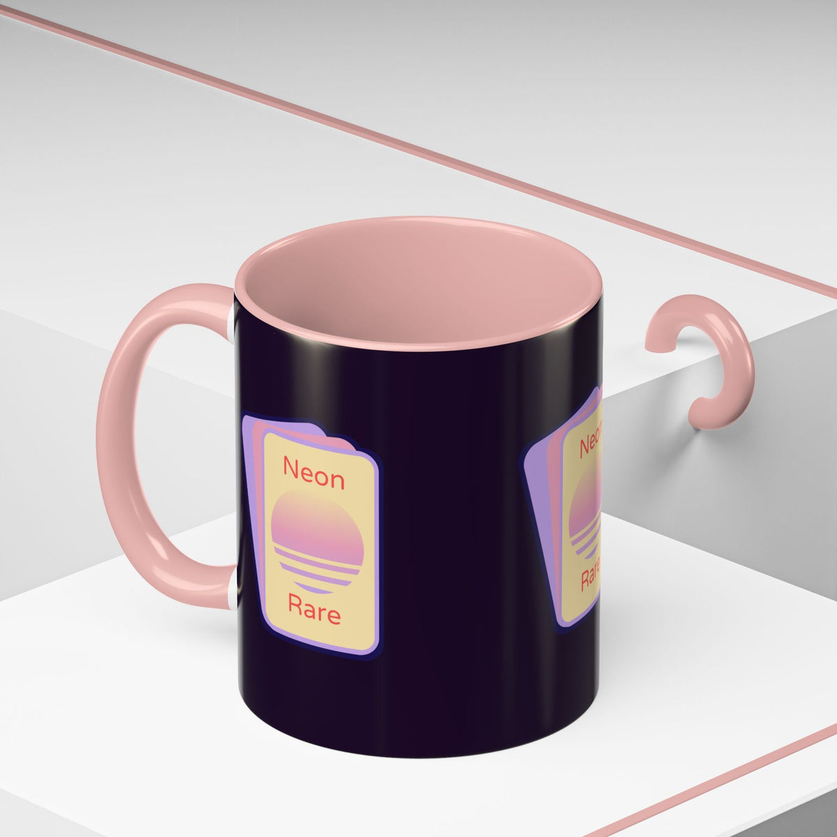 Neon Rare Retro Logo Coffee Mug - Neon Rare