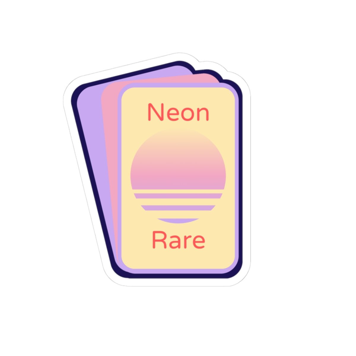 Neon Rare Retro Stickers - Neon Rare